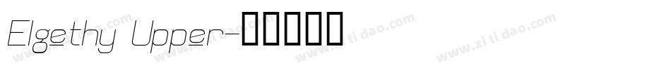 Elgethy Upper字体转换